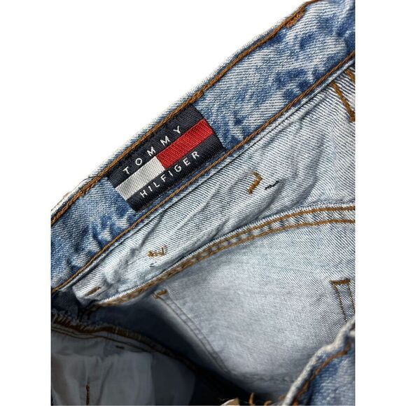 Vintage Tommy Hilfiger 90’s/Y2K High‎ Rise Jean Shorts Size 13/14 - Picture 7 of 9